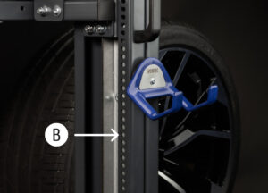 Detailed view of the SVENTEC RADFEX wheel lift